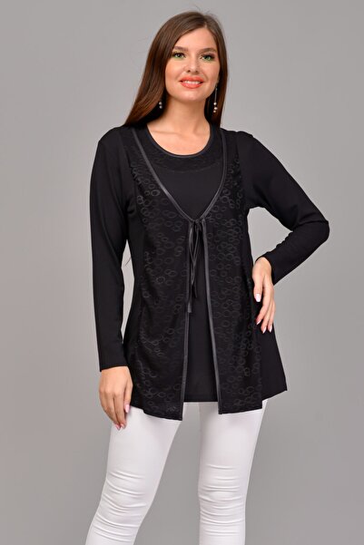 TUSSE Kadın Siyah Sahte Takım