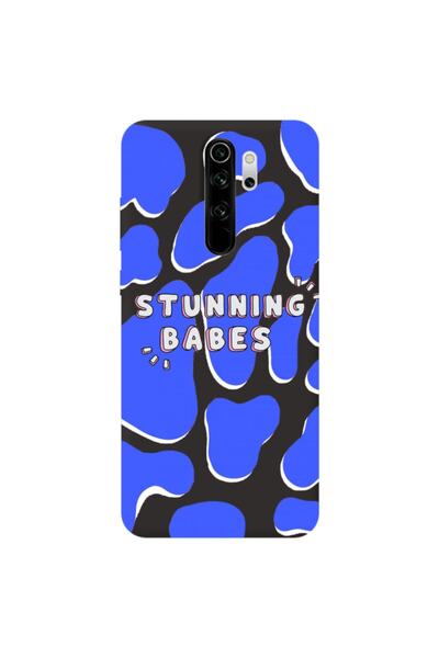 WANNA PROTECT Xiaomi Redmi Note 8 Pro Black Color Stunning Babes Velvet Patte...