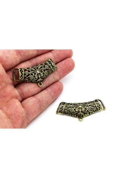 yfhobi 1 Adet - 22x50 Mm, Kolye, Fular Ve Iğne Oyası Aparatı, Metal Takı Malz...