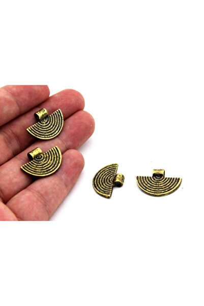 yfhobi 2 Adet - 16x23 Mm Geometrik Desenli, Metal Uç, Takı Malzemesi, Antik S...