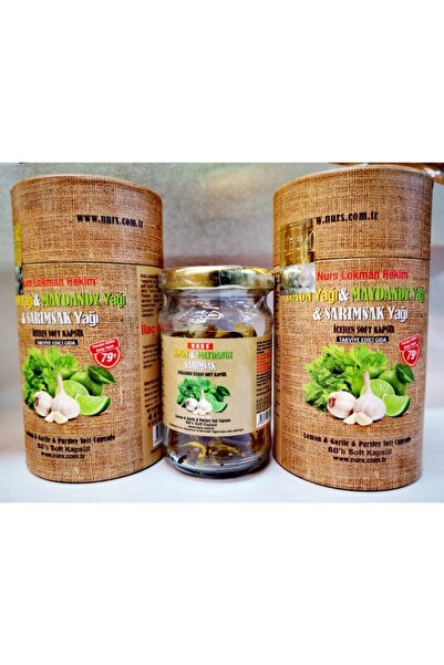 Nurs Lokman Hekim 2 Adet Limon Maydanoz Sarımsak Yağı Kürü