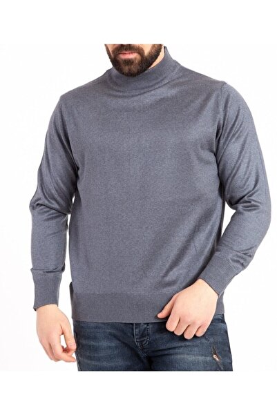NACAR STORE Men's Thin Wool Half-High Neck Knitwear Sweater
