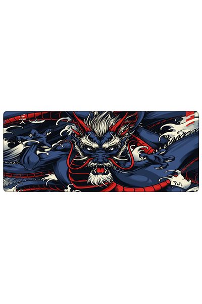 PORGE لوحة ماوس ألعاب مقاس 90x40 Xxl Dragon كبيرة الحجم