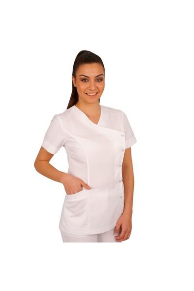 Emel Tekstil Üniforma Doktor Hemşire Asistan Personel Estetisyen Kuplu Nervür...