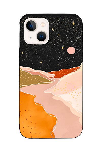 Spoyi Iphone 13 Uyumlu Valley Tasarımlı Siyah Lansman Telefon Kılıfı