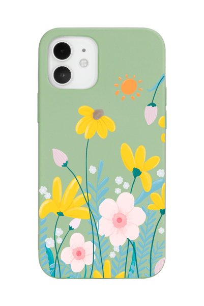 Spoyi Spring Design Green Launch Phone Case Compatible with iPhone 12