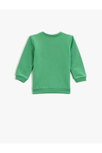 Koton Printed Sweatshirt Crew Neck Cotton