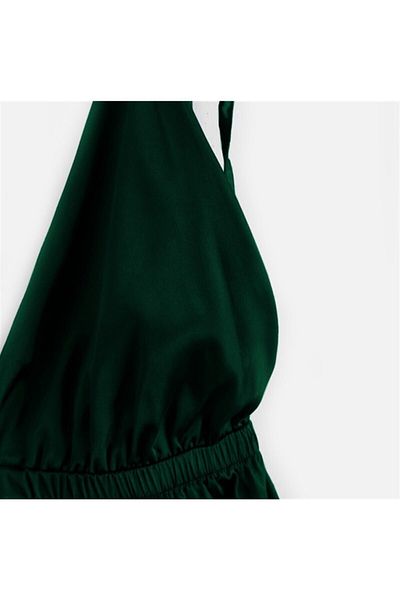 PEMBİŞ HOMEWEAR Donna Layla Khaki Satin Nightgown
