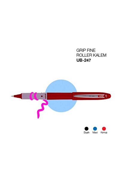 Unibal Uni-Ball Grip Fine 0.7 Roller Kalem - Kırmızı