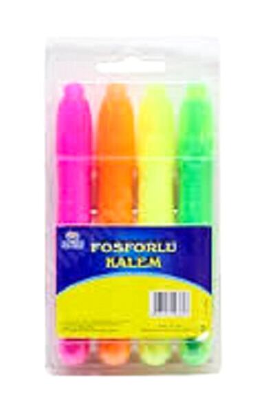 Proteks Fosforlu Kalem 4'lü Set Blister(Karışık Renk)