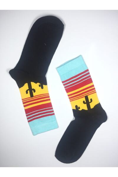 Altınay 3 Pairs Cactus Themed Unisex Socket Socks Kak3