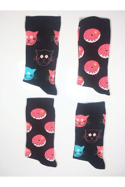 Altınay 4 Pairs Patterned Perfumed Socks Unisex Socks