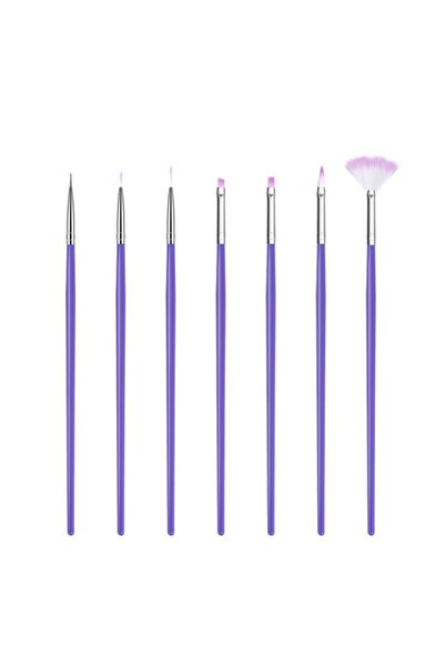 POP Beauty Nail Art Tırnak Süsleme Desen Fırça Seti, Uv Jel Tırnak Boyama Fır...