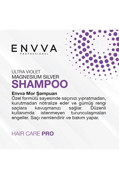ENVVA Mor Şampuan (SİLVER SHAMPOO) 500ml