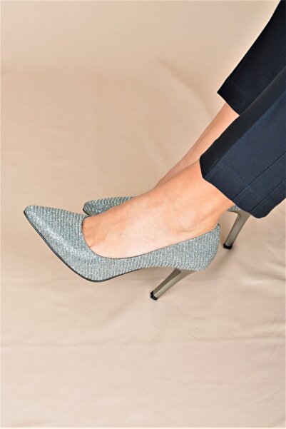 ALİS DRESS Gümüş 9 Cm Topuklu Stiletto