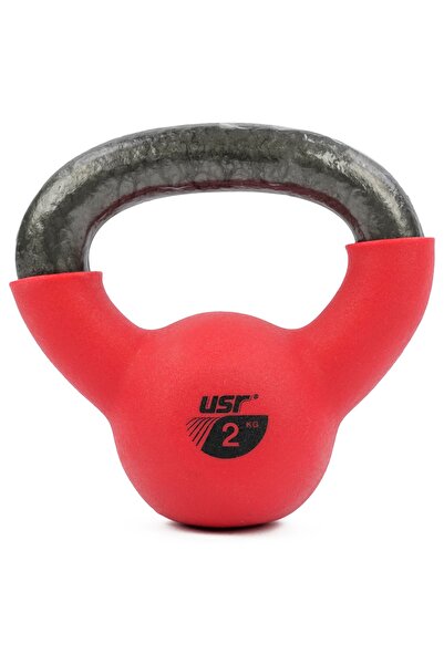 USR 2 kg Nk2 2 Kg Neopren Kettlebell Kırmızı 2 Kg Neopren Kettlebell (Çaydanlık)