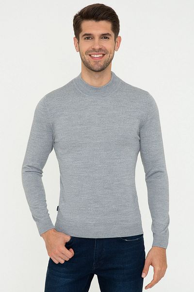 Pierre Cardin Light Gray Melange Men's Sweater G021SZ0TK.000.1339326