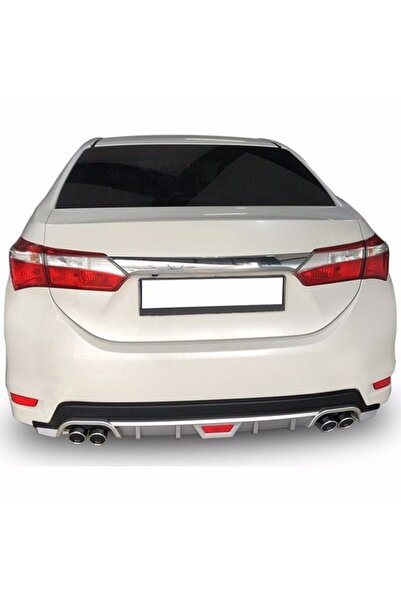 OTOTEK Toyota Corolla Üniversal Petekli Gri Difüzör Arka Tampon Eki