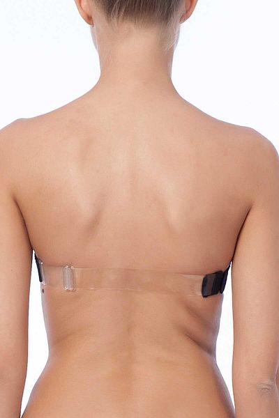 Nurteks 1505 Γυναικείο Μαύρο Underwire Push Up Καλυμμένο Στράπλες Σουτιέν