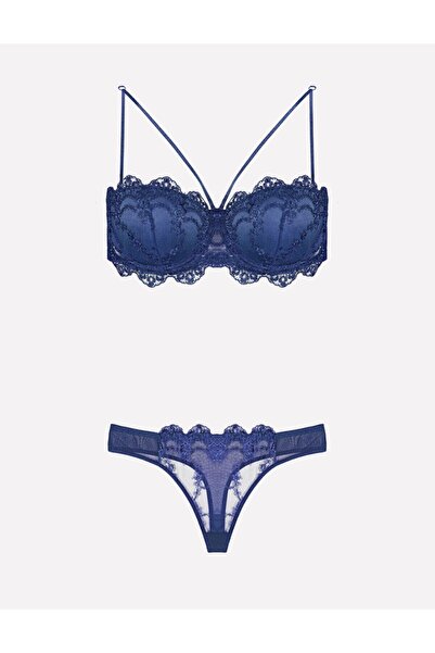 Nurteks Meba Жіночий червоний бюстгальтер з мереживною підкладкою та пуш-апом 4591