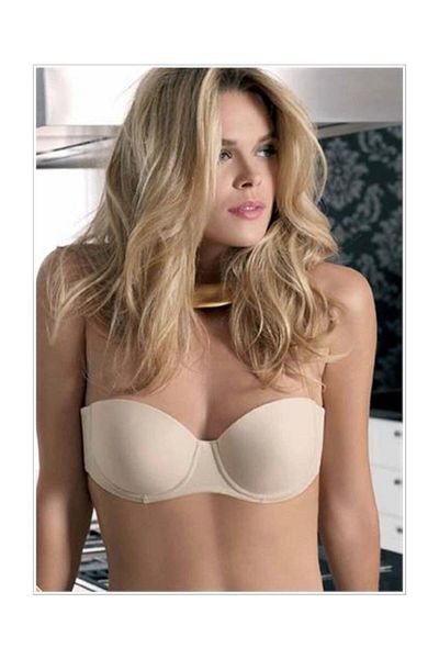 Orkide New Season - Transparent Strapless Back Bra - Skin