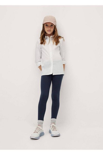 MANGO Kids Lässige Baumwoll-Leggings