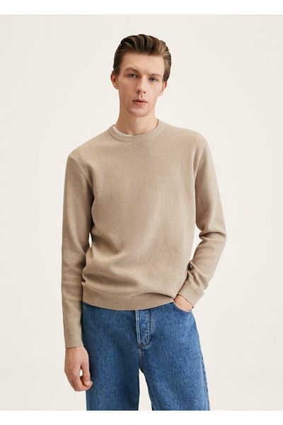 MANGO Man Textured Cotton Sweater