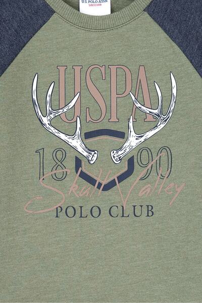 U.S. Polo Assn. Hanorac verde pentru băiat