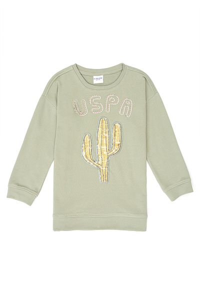 U.S. Polo Assn. Green Girl's Sweatshirt