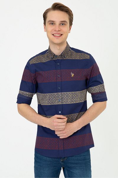 U.S. Polo Assn. Мъжка риза - тъмносиня