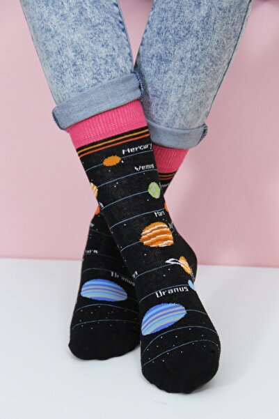 Esafe Home 6-Piece Space Themed (Nasa - Planets) Women's Socks