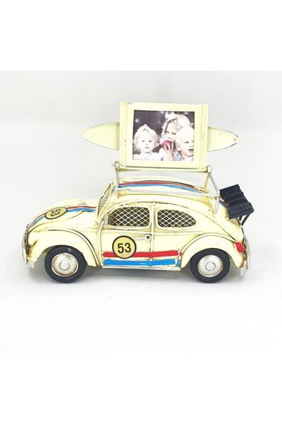 Hediye Kesesi 4 Adet Fotoğraf Baskılı Nostaljik Vosvos Beyaz Araba Fotoğraf Ç...