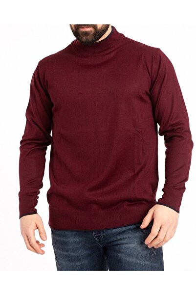NACAR STORE Men's Thin Wool Half-High Neck Knitwear Sweater