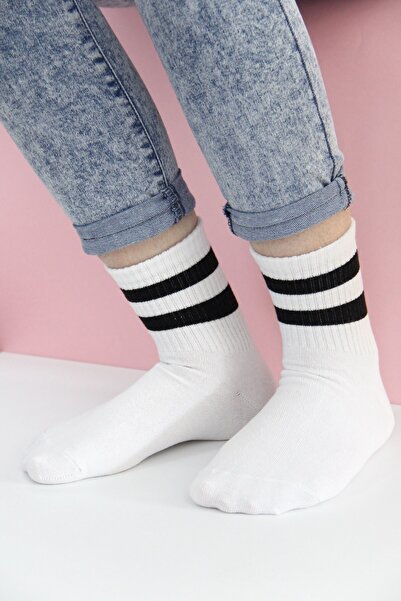 Esafe Home 3 Pieces Women's Luxury Striped Sports Socks