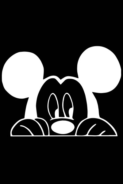 modecal Mickey Mouse 30x23 Cm Car and Auto Sticker Glass Sticker