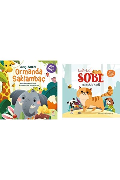 Sincap Kitap Aç-bak Ormanda Saklambaç - Bak-bul Sobe Meraklı Kedi Interaktif ...
