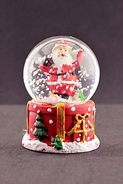 Deco Elit Merry Christmas Sevimli Noel Baba Temalı Mini Boy Işıklı Kar Küresi...