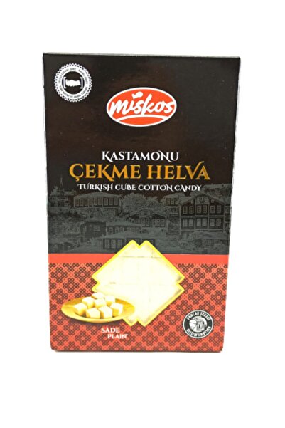 Miskos Традиционна турска сусамова халва на кубчета, с вкус на ванилия, 240 гр.
