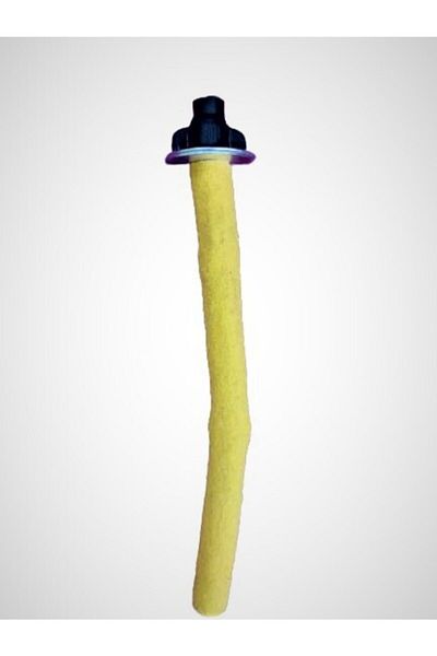 Wooden Bird Sandy Sultan Parrot Perch Yellow Color