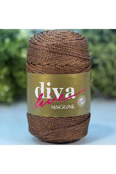 Diva İplik Diva Macrame 200s Καφέ με πάνα