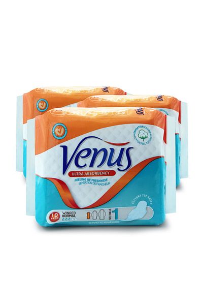 Venüs VENUS HYGIENEY PAD NORMAL 30 PIECES (3 PACK)