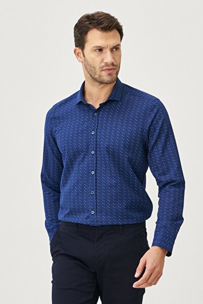 AC&Co / Altınyıldız Classics Shirt - Navy blue - Fitted