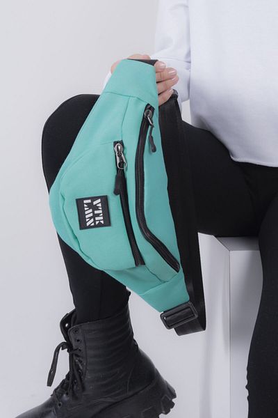 Vatkalimon Unisex Mint Colored Shoulder and Waist Bag