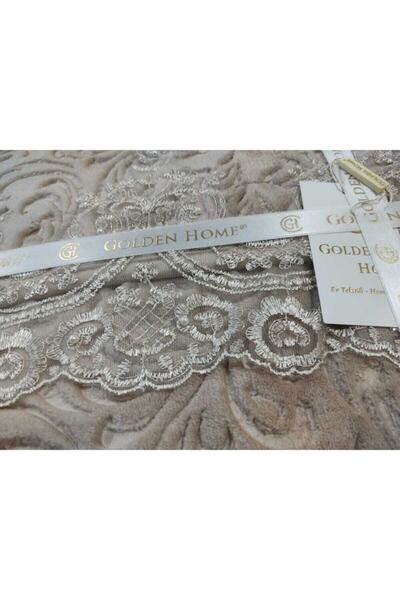 GOLDEN HOME Σετ κουβέρτας πολυτελείας με γαλλικό κορδόνι