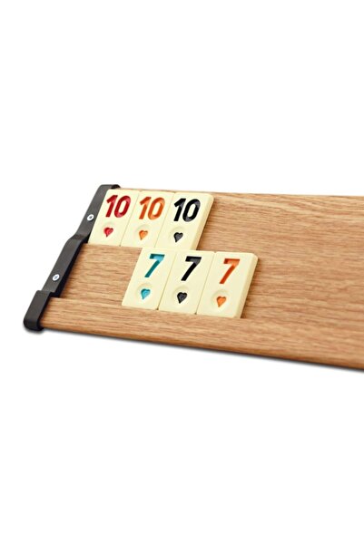Star Okey 101 Oval Okey Set Natural Wood Oval Okey Set (101 Okey Game Set is Real Wood)