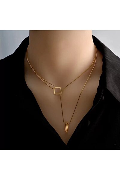 AKCstore Hommer Çelik Gold Kolye