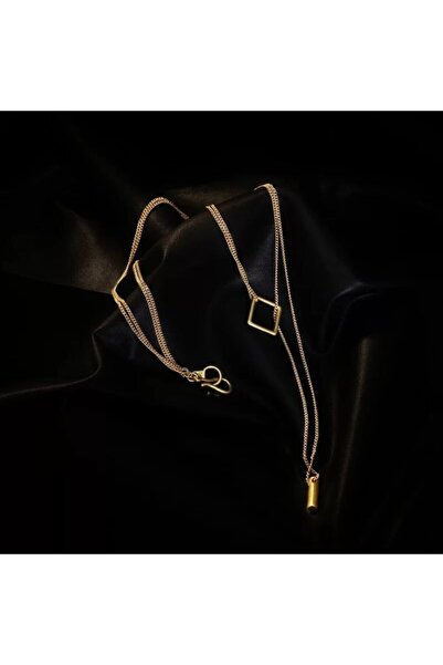 AKCstore Hommer Çelik Gold Kolye