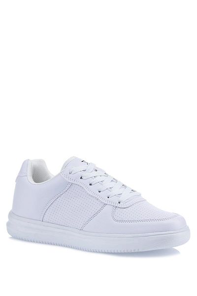 Kinetix Men's Women's Full Black White Thick Sole Sports Shoes