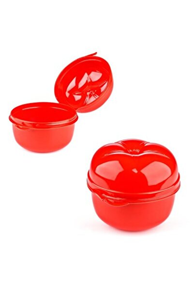 FırsatVar صندوق تخزين الطماطم البلاستيكي - حاوية طعام واقية مع غطاء