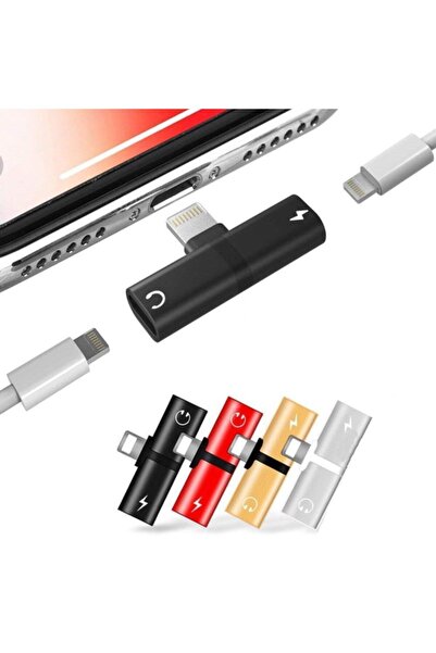 Else 2 In 1 Tip Iphone Lightning Kulaklık Ve Şarj Dönüştürücü / Çevirici / Çoğaltıcı Şarj Kablosu